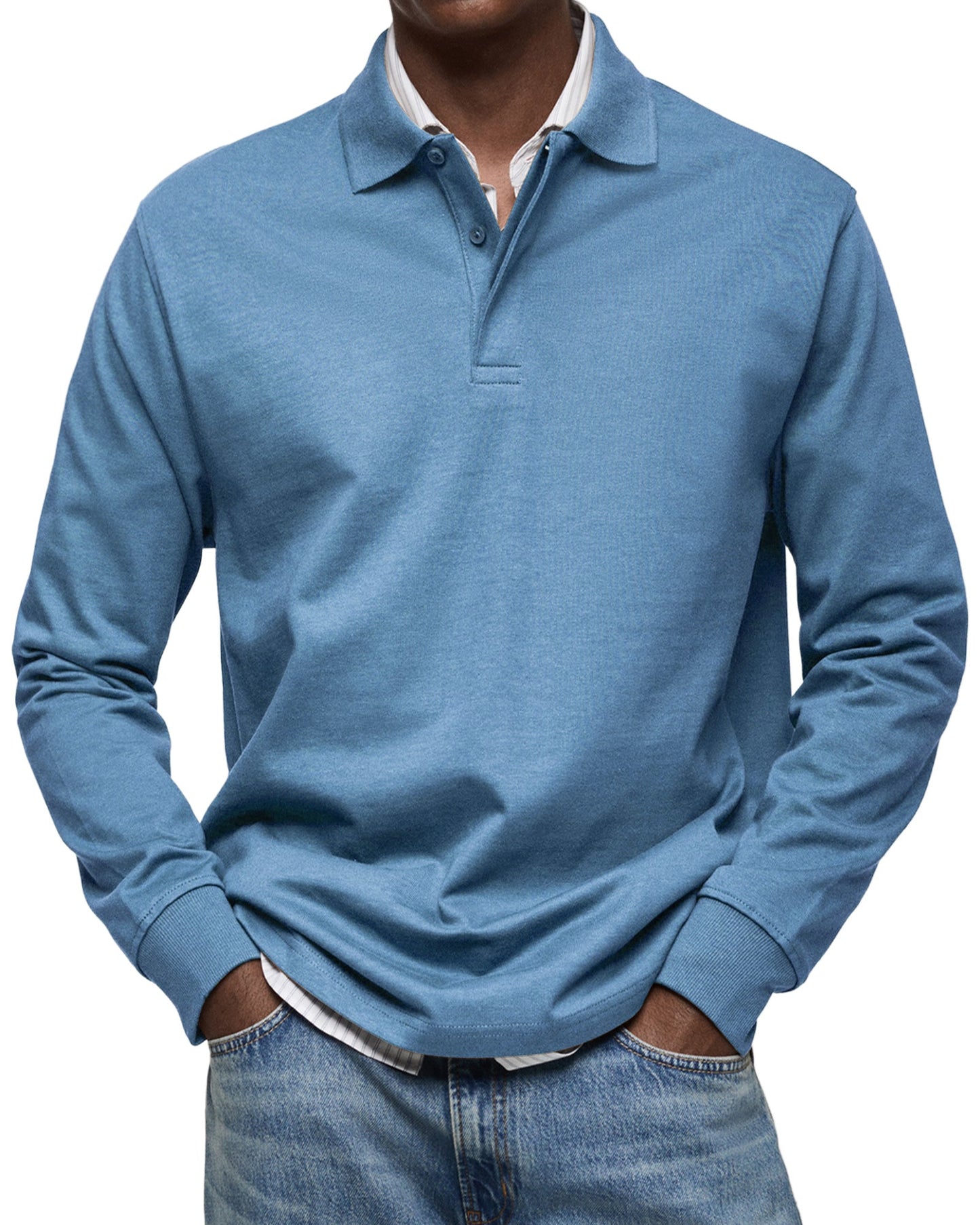 Marc-André | POLO DE LUXE À MANCHES LONGUES