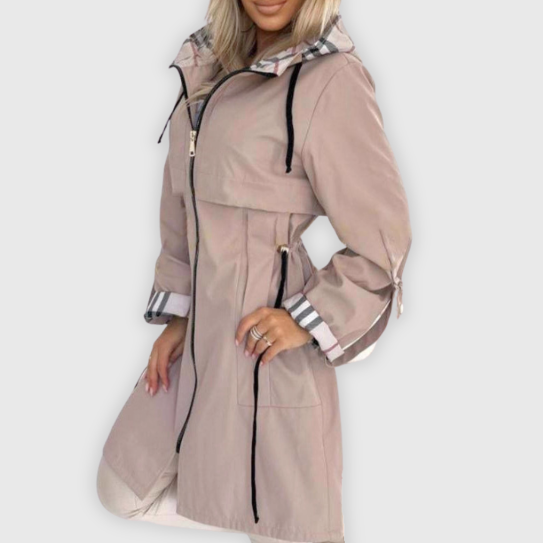 Nora | Manteau zippé imperméable et coupe-vent