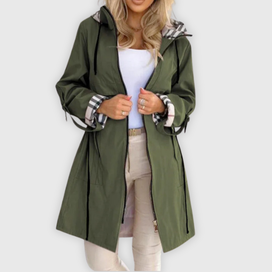 Nora | Manteau zippé imperméable et coupe-vent