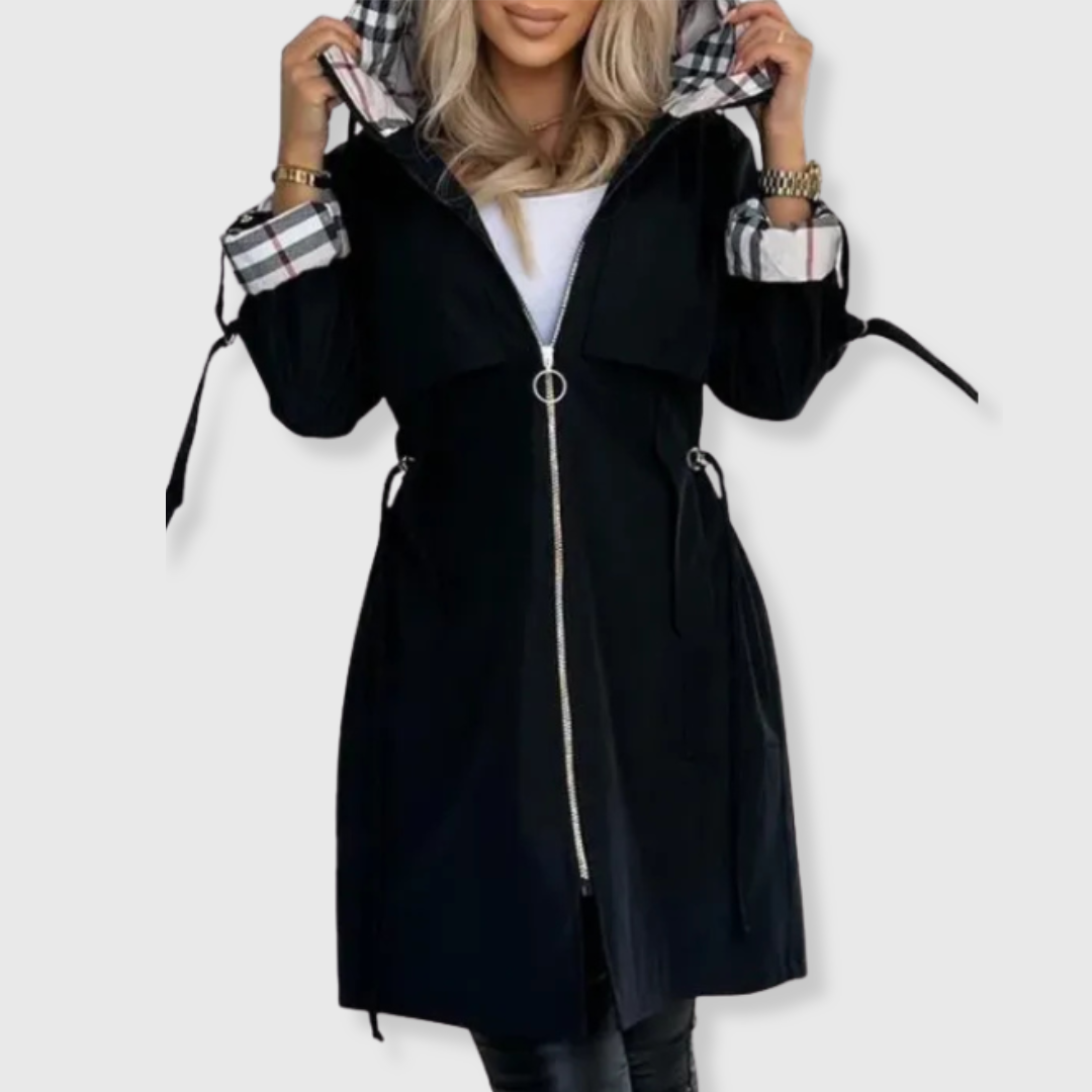 Nora | Manteau zippé imperméable et coupe-vent