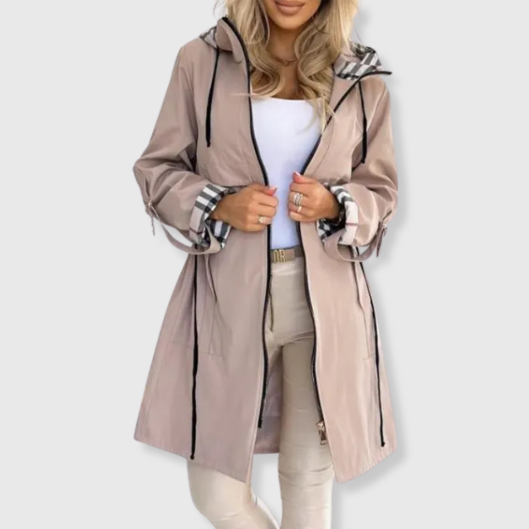 Nora | Manteau zippé imperméable et coupe-vent