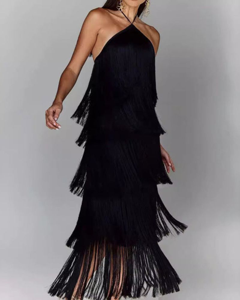 Eva | Robe avec des franges