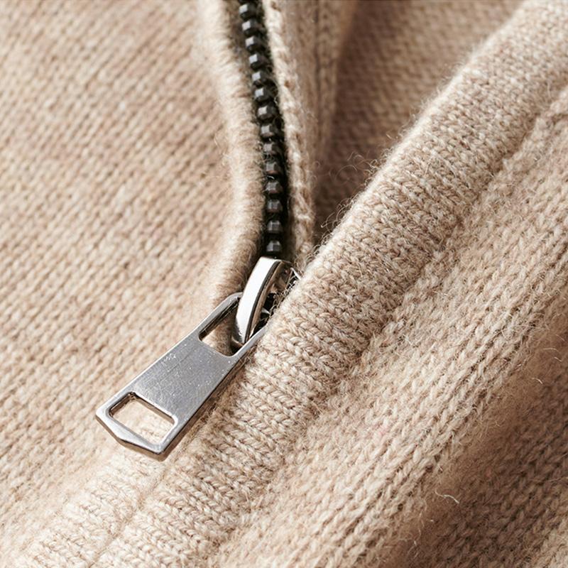 William | Pull à col zippé premium
