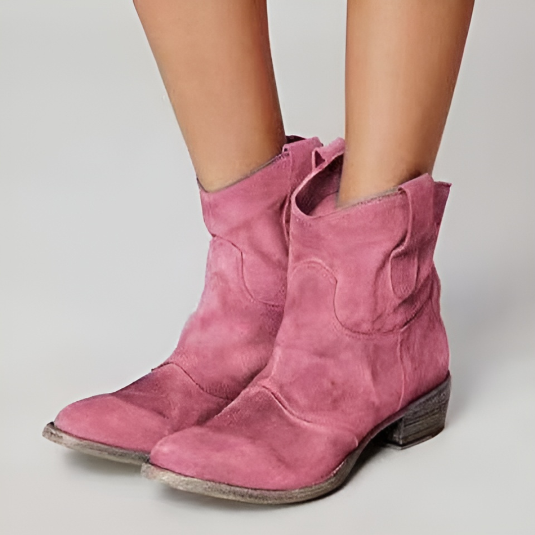 La Maison Élise® | Élégantes Bottines en Suède