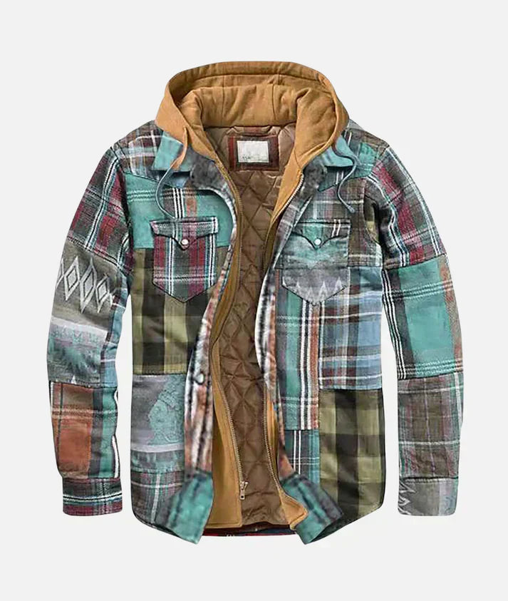 Marvaux™ | Veste à carreaux patchwork