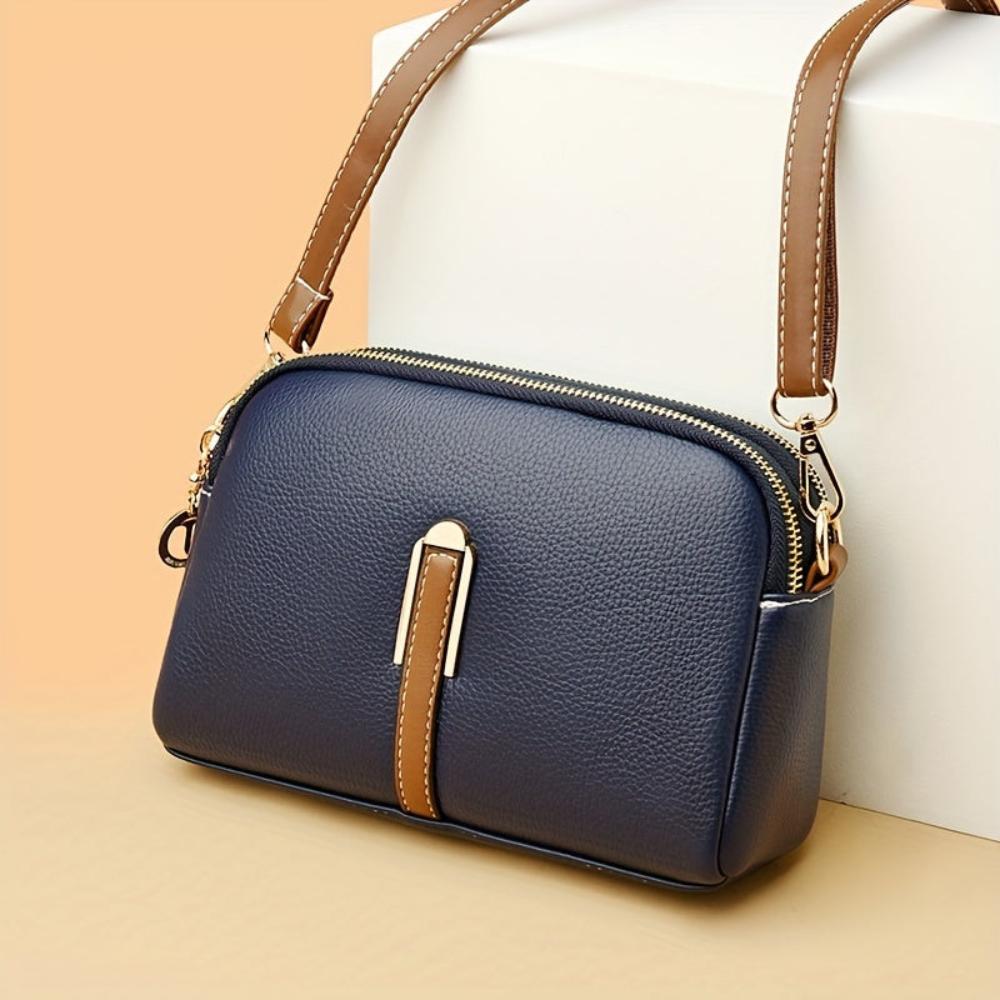 Sac à bandoulière Mila en cuir gaufré Litchi (ACHETEZ 1, OBTENEZ 1 GRATUIT)