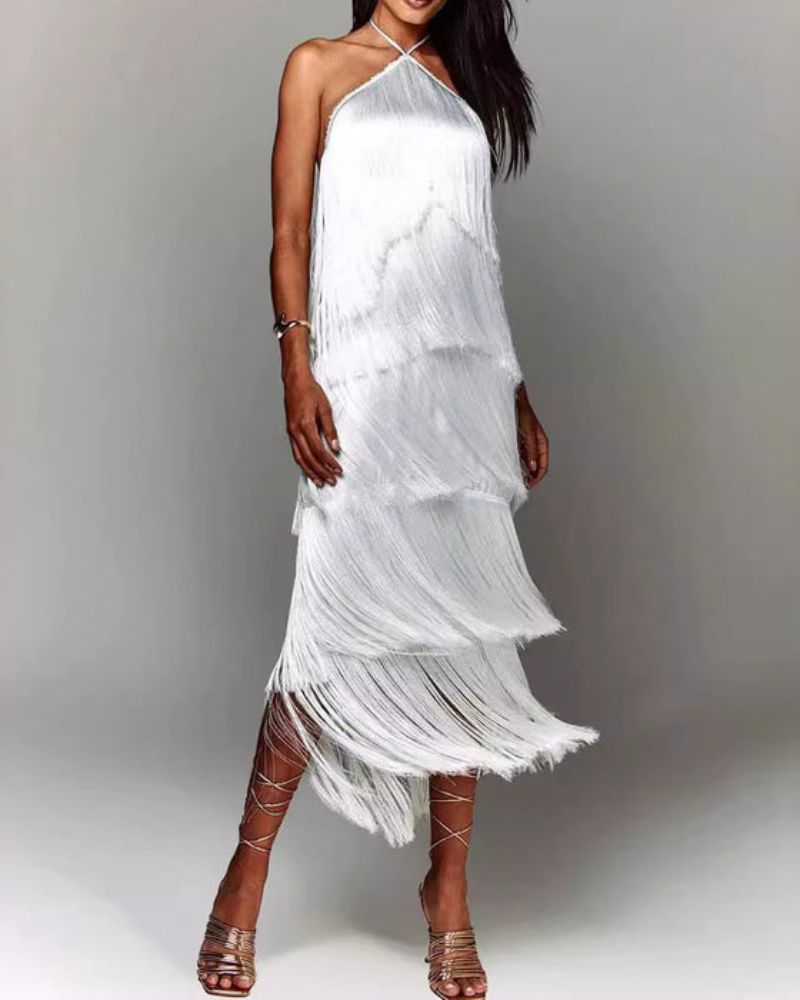 Eva | Robe avec des franges