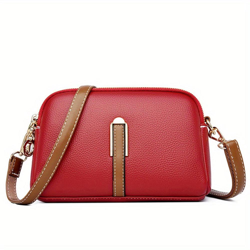 Sac à bandoulière Mila en cuir gaufré Litchi (ACHETEZ 1, OBTENEZ 1 GRATUIT)