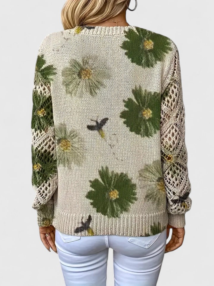 Amélie | Pull élégant avec motif floral