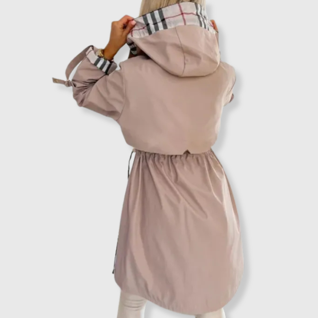 Nora | Manteau zippé imperméable et coupe-vent