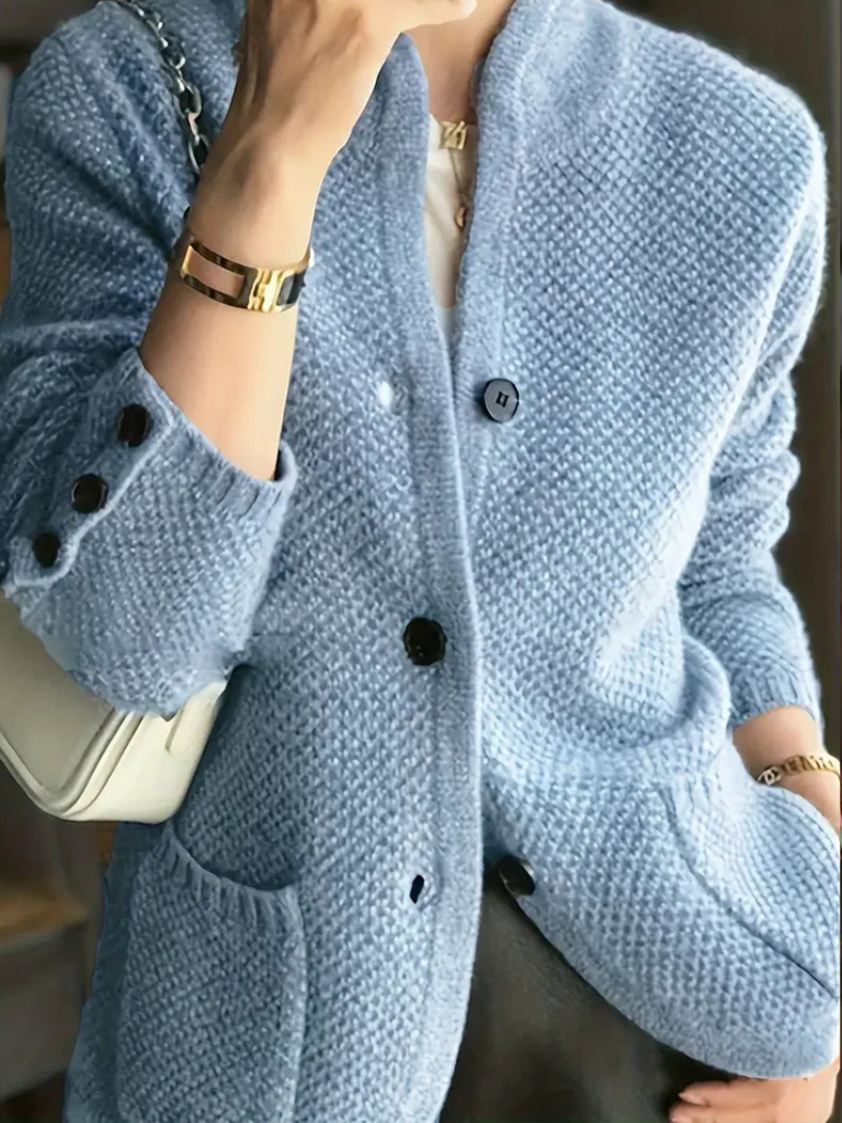 Cardigan en Cachemire Mélangé Clair