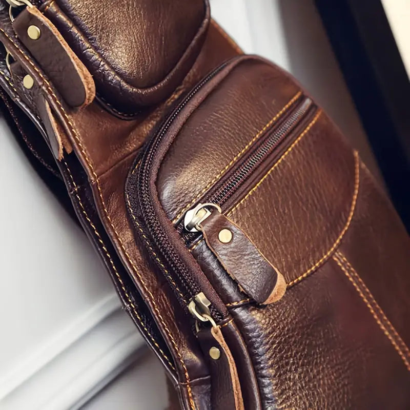Zachary - Sac bandoulière en cuir vintage pour hommes