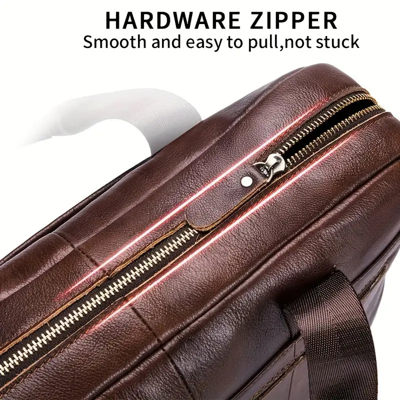Jared - Sac messager en cuir à bandoulière