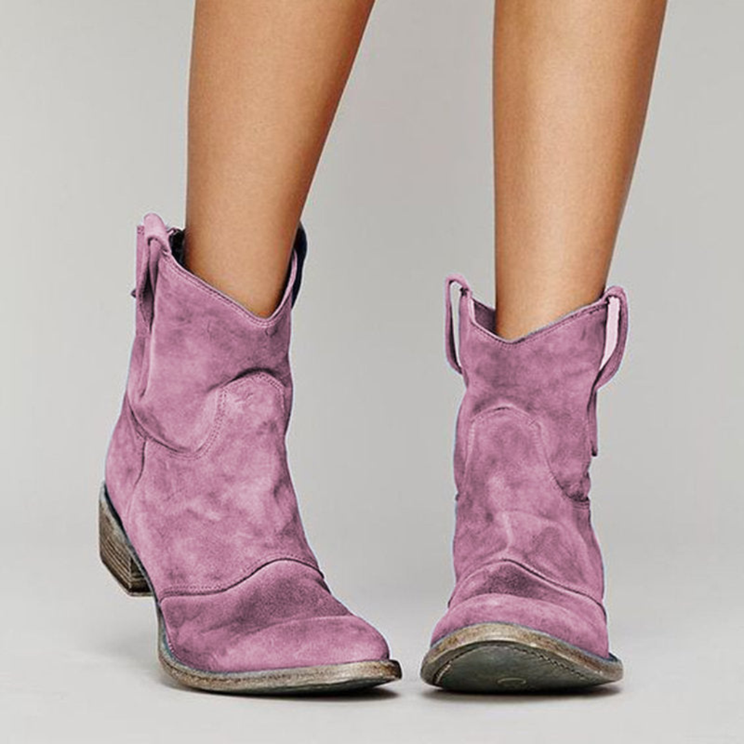 La Maison Élise® | Élégantes Bottines en Suède