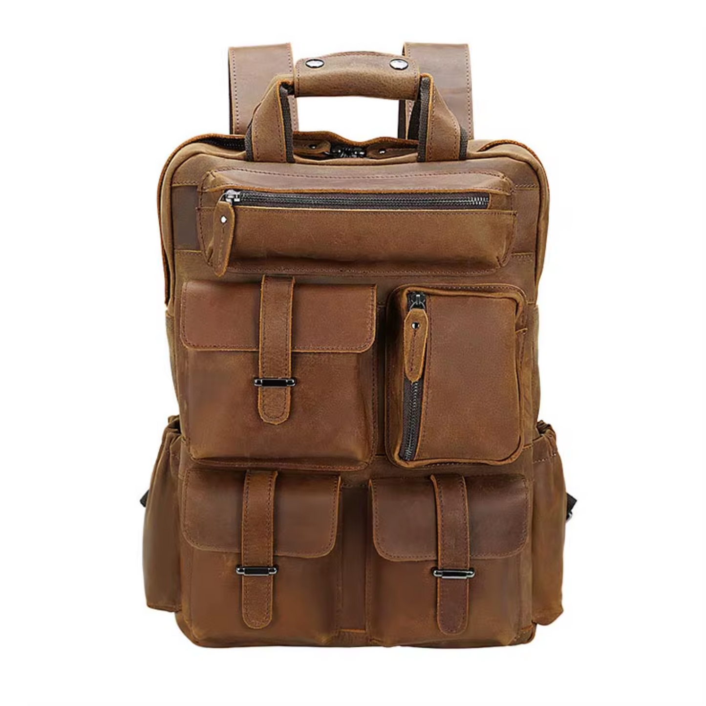 Kevin - Sac à dos pour ordinateur portable en cuir de cheval