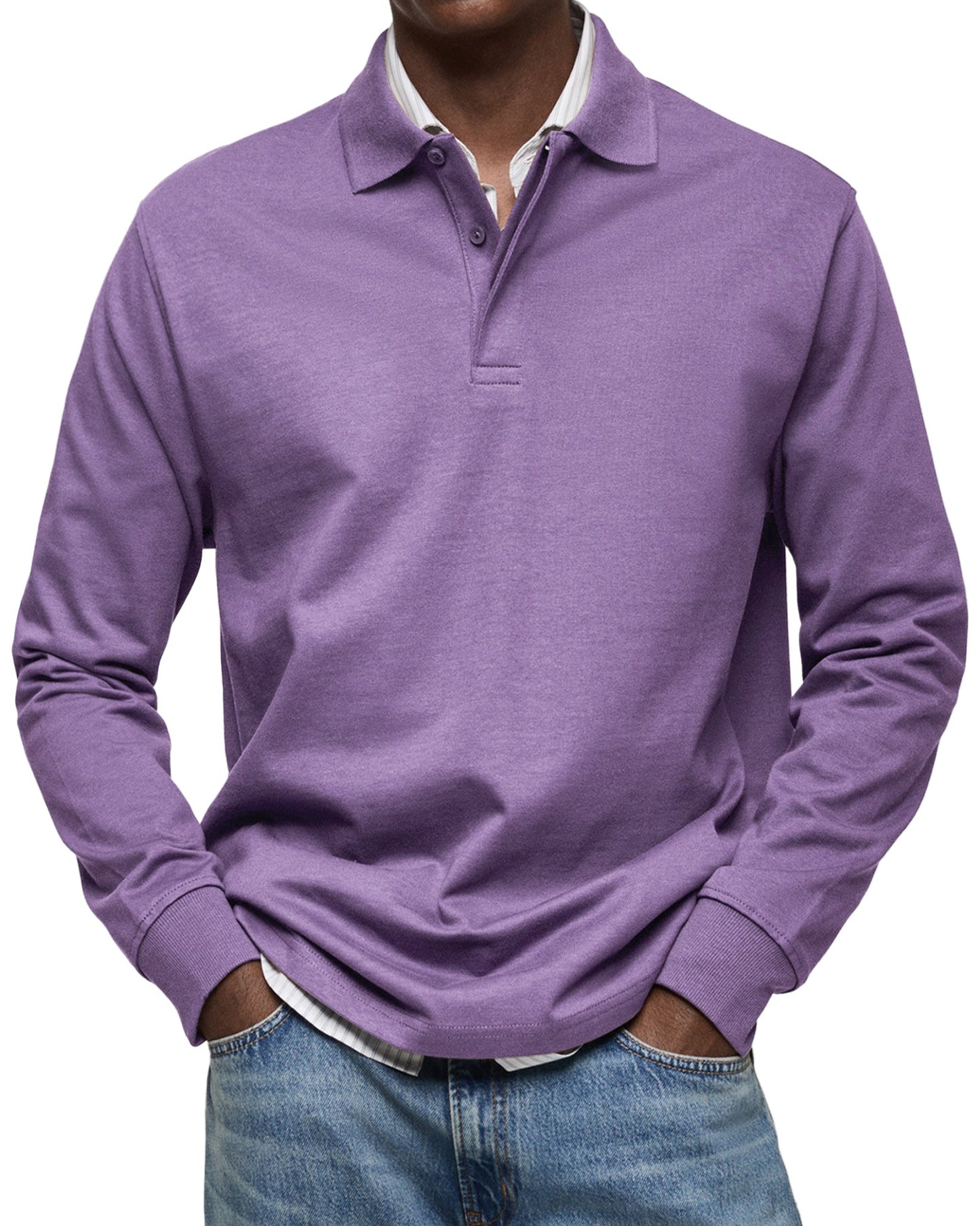 Marc-André | POLO DE LUXE À MANCHES LONGUES