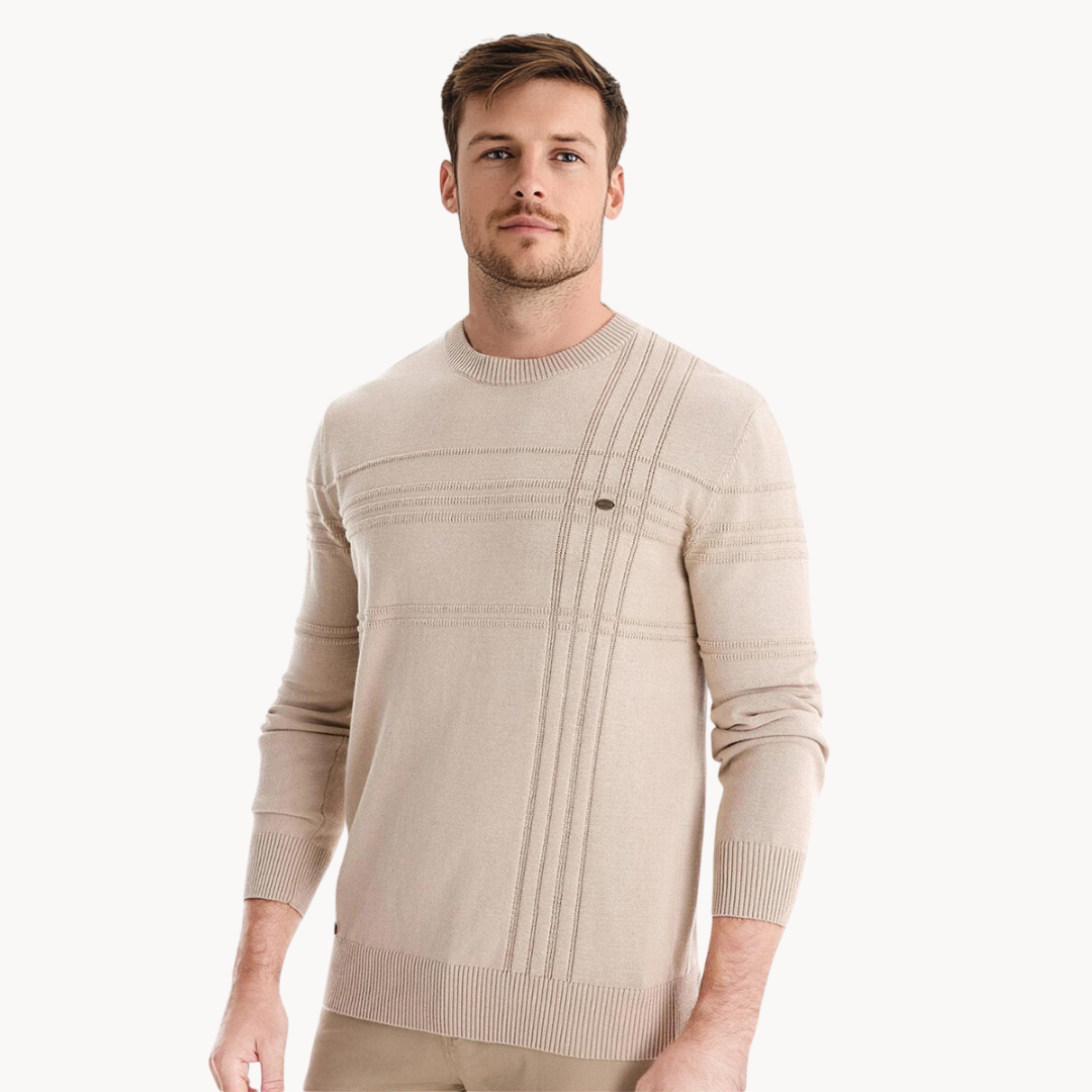 Koelman | Pull élégant pour hommes avec design à carreaux