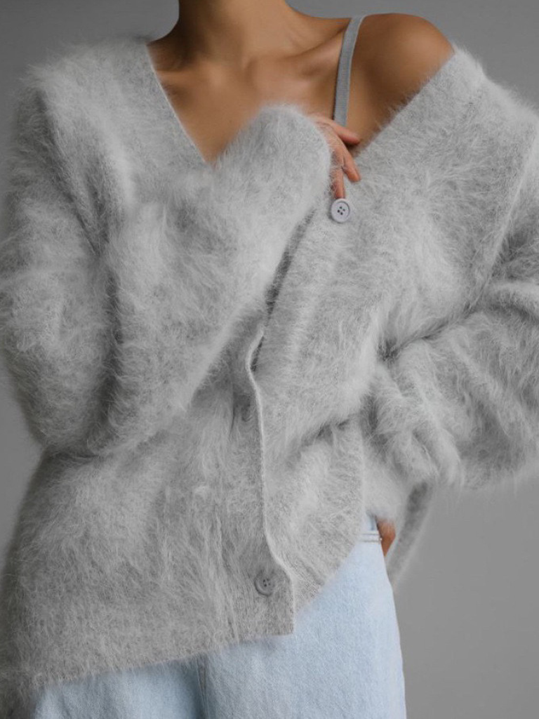 Celeste Fuzzy Luxe Cardigan