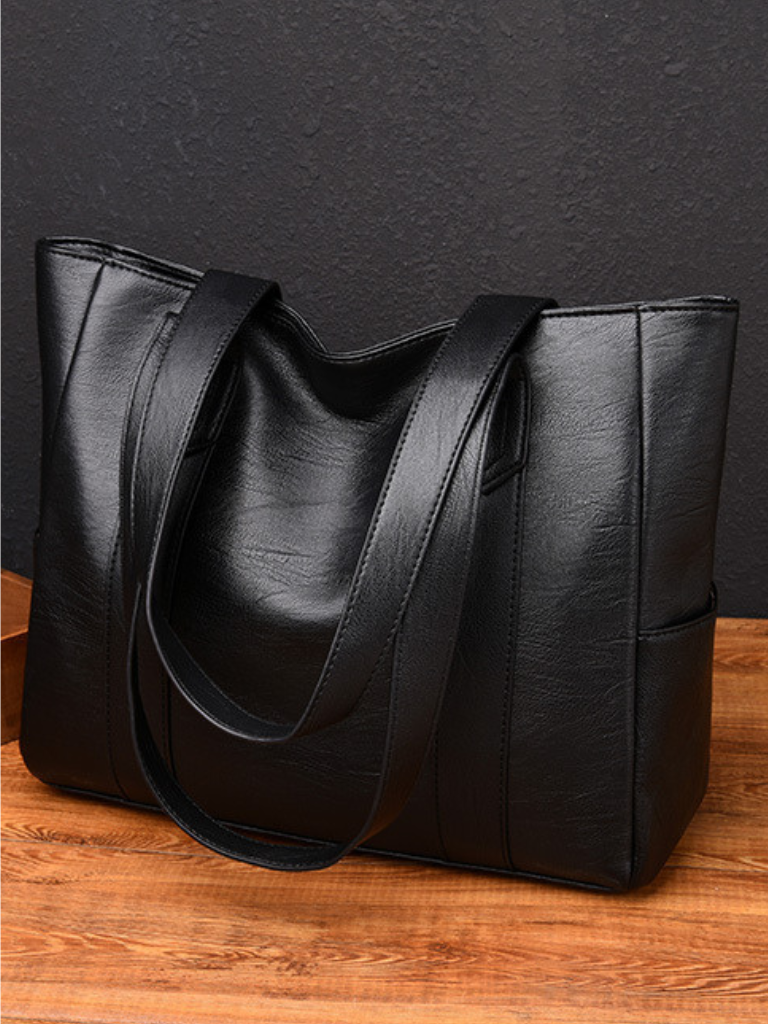 PEggy Structured PU Tote Bag