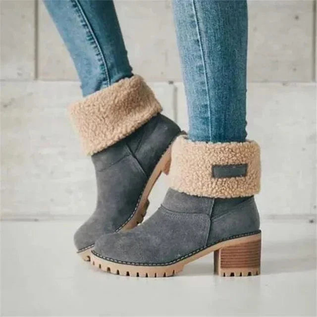 La Maison Élise® | Mi-Mollet en Laine Bottes