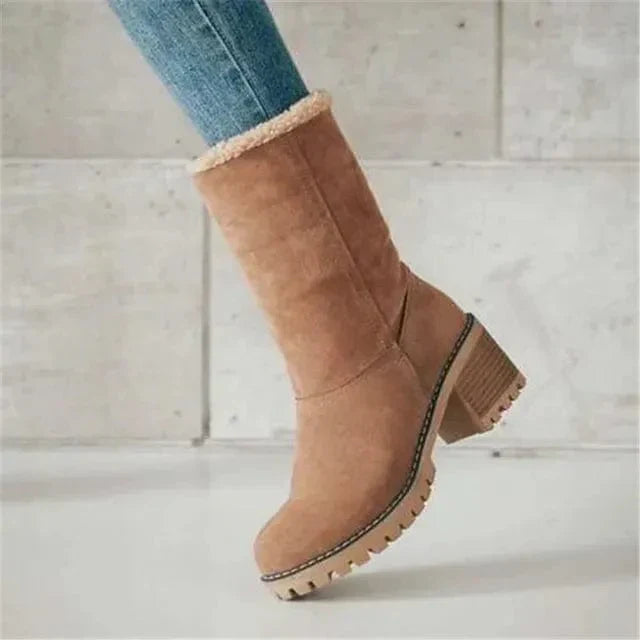 La Maison Élise® | Mi-Mollet en Laine Bottes