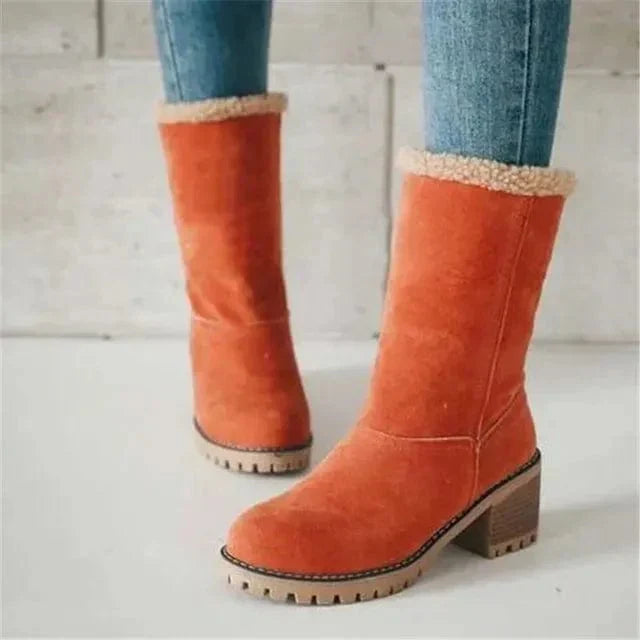 La Maison Élise® | Mi-Mollet en Laine Bottes