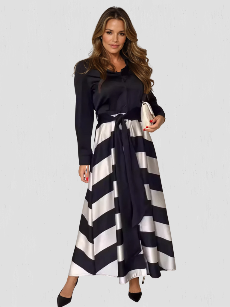 Robe Élégante Leona" can be rewritten as "Leona Élégant Dress.