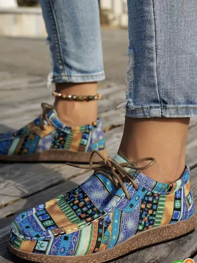Printed Maya Comfort Loafers