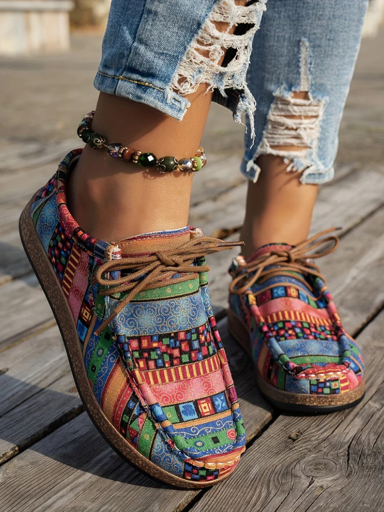 Printed Maya Comfort Loafers