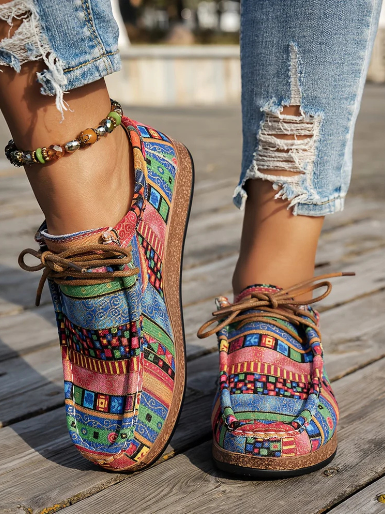 Printed Maya Comfort Loafers