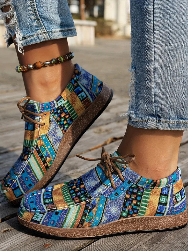 Printed Maya Comfort Loafers