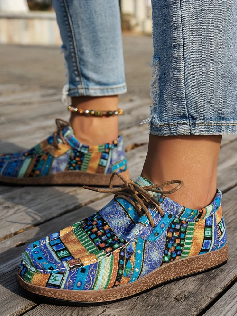 Printed Maya Comfort Loafers
