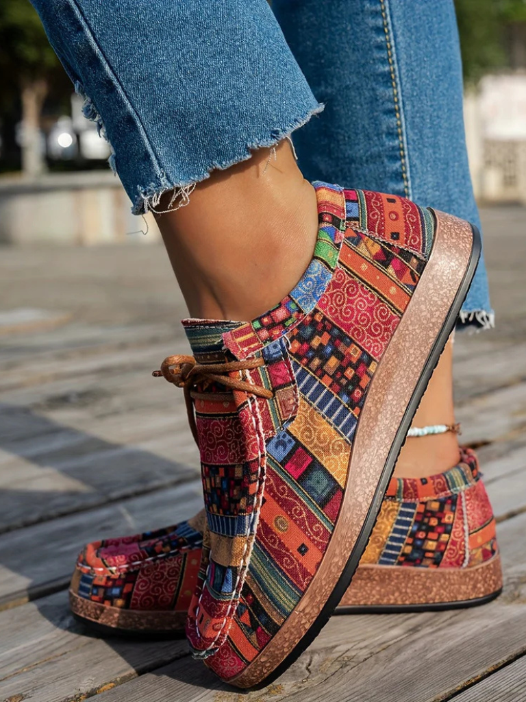 Printed Maya Comfort Loafers