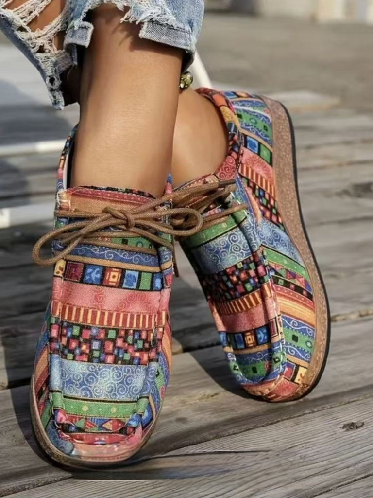 Printed Maya Comfort Loafers