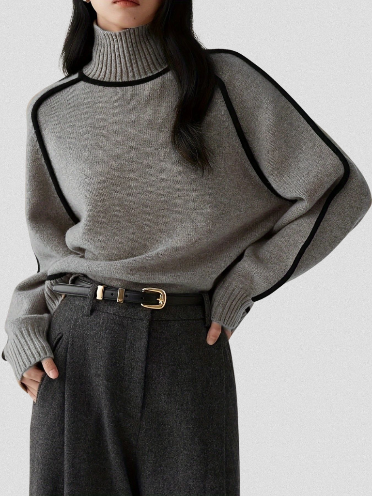 Pull Eloise contrasté