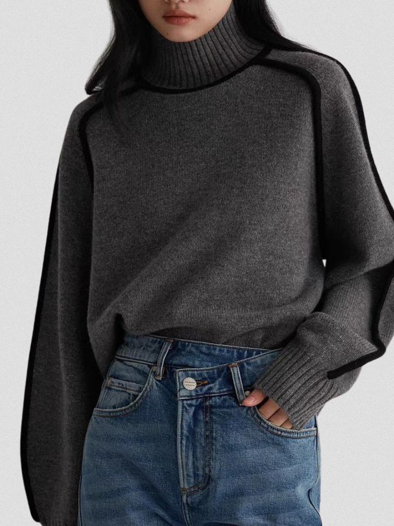 Pull Eloise contrasté