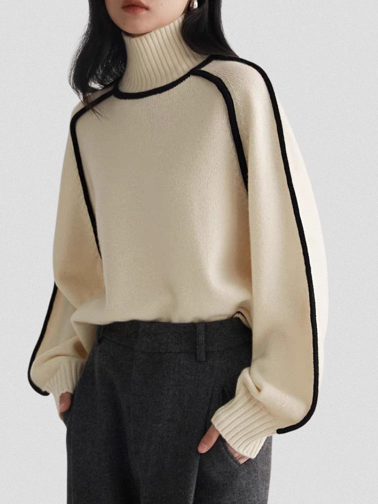 Pull Eloise contrasté