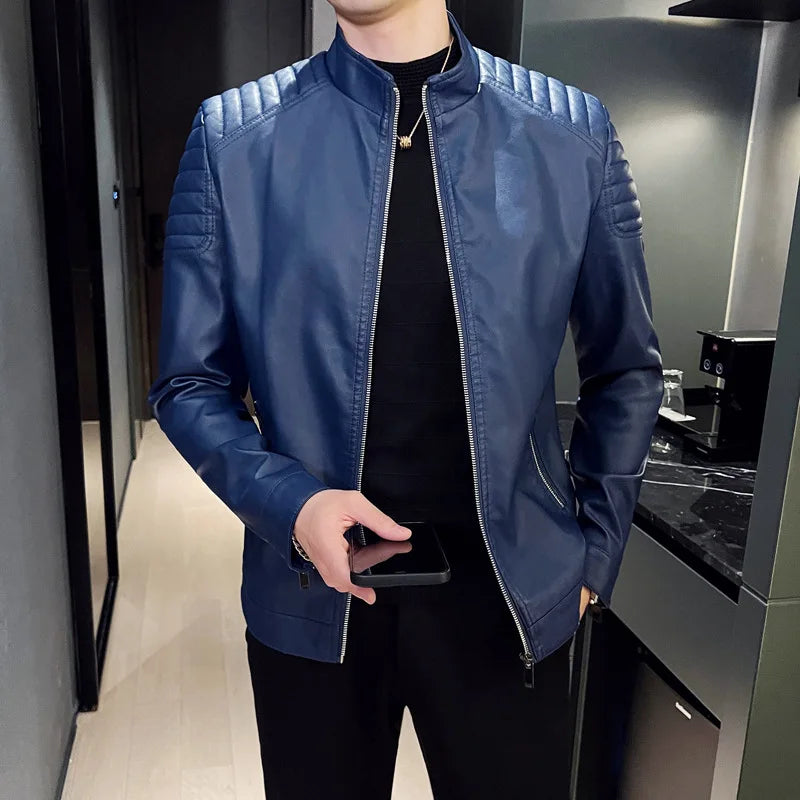 Alexandre | Veste Motard en Similicuir pour Homme