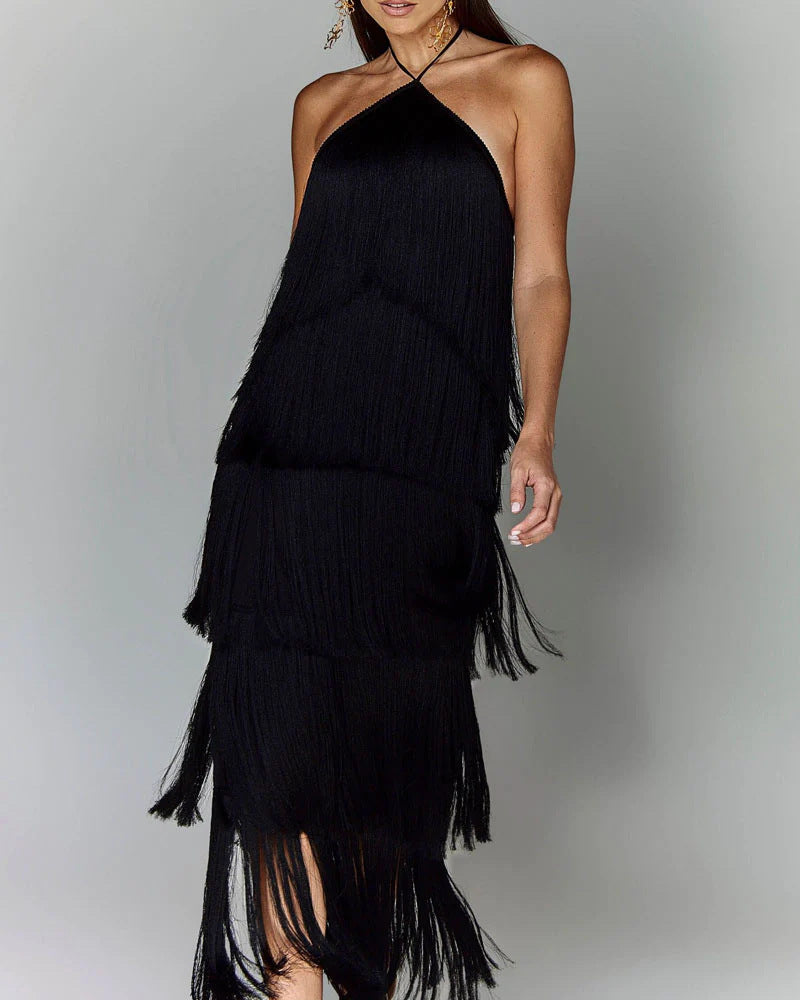 Eva | Robe avec des franges