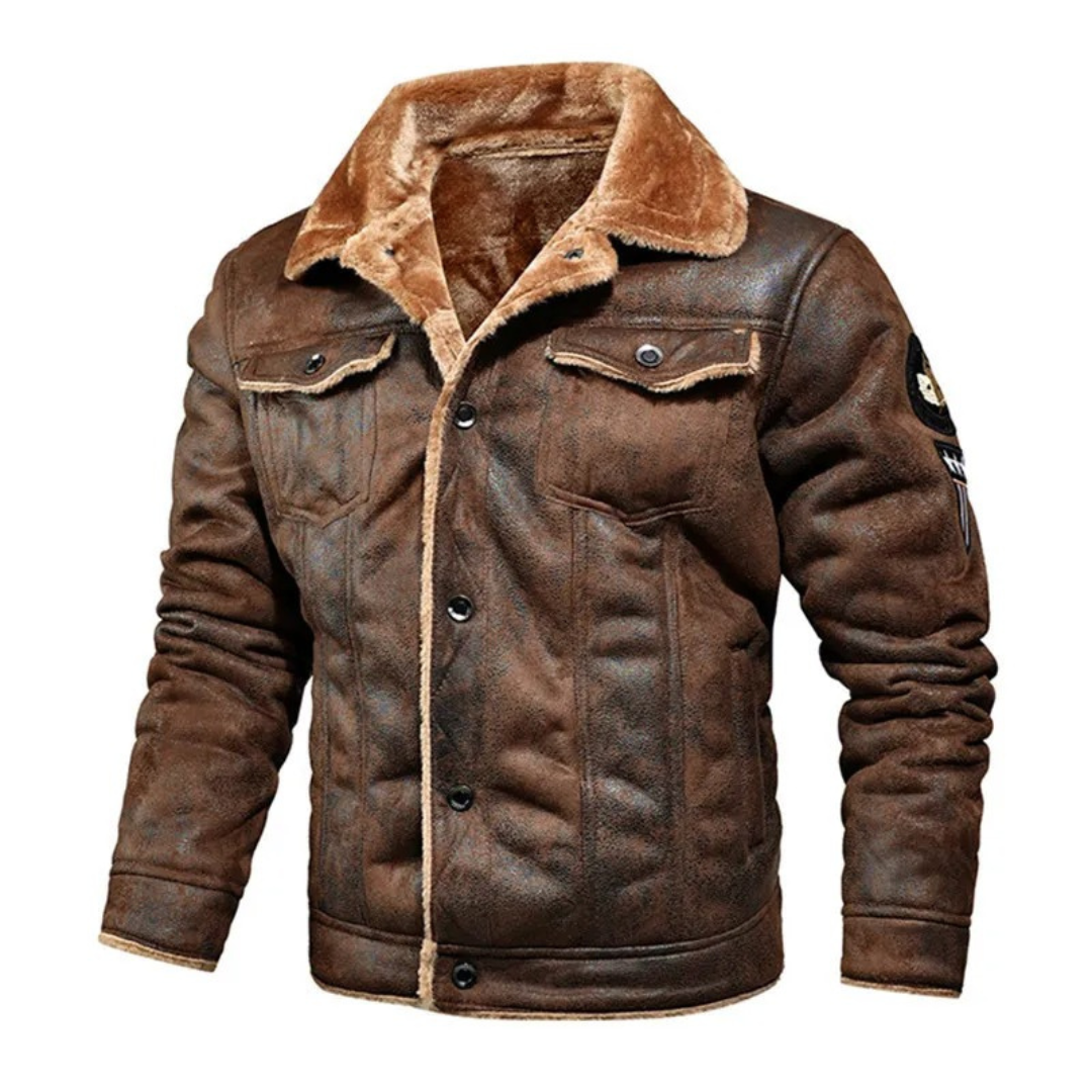 Viktor™ | Veste en cuir élégante et polyvalente pour hommes