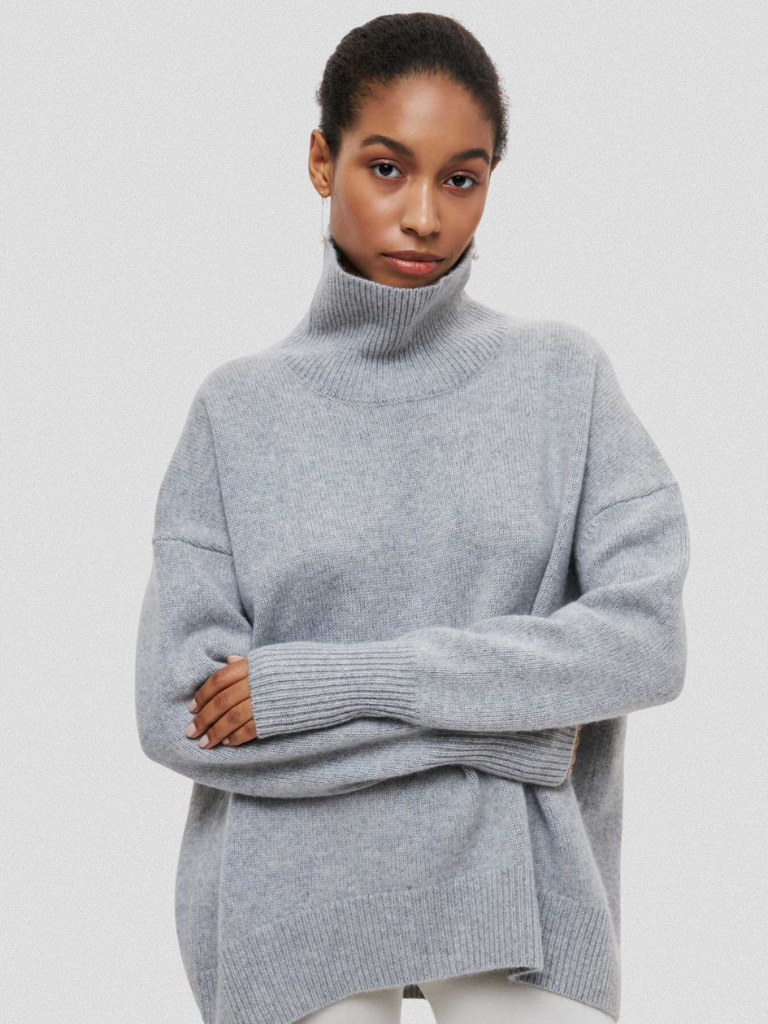 ELENA Haut Col Tricot