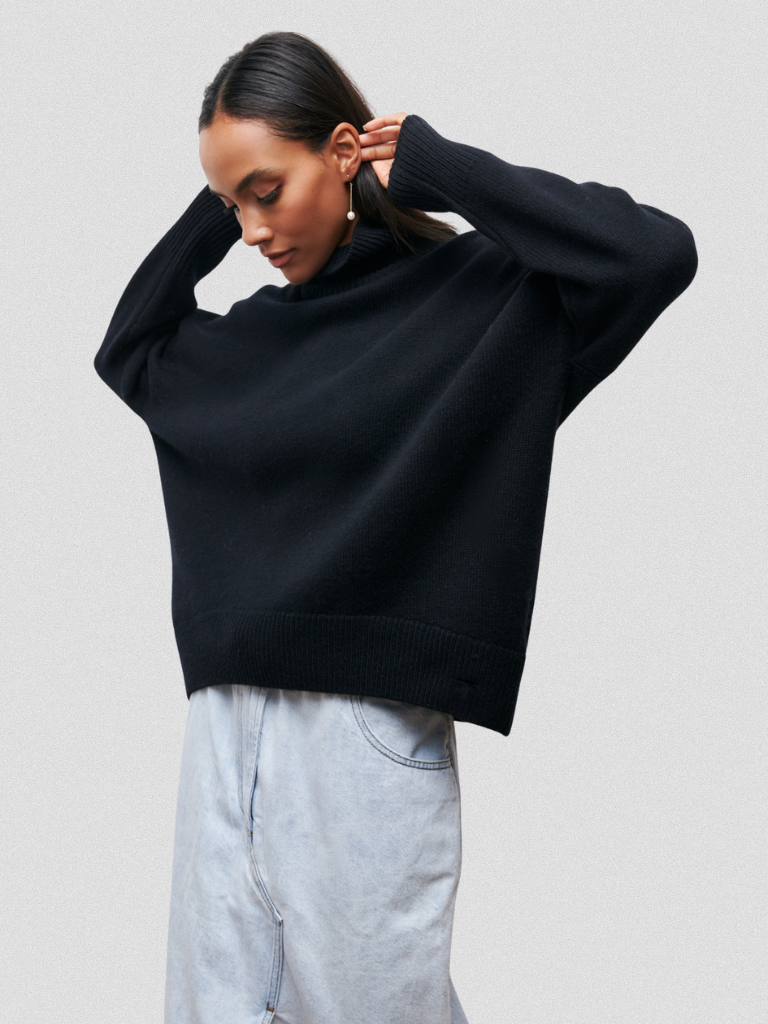 ELENA Haut Col Tricot