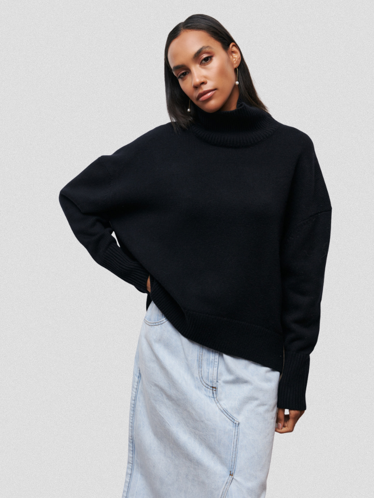 ELENA Haut Col Tricot