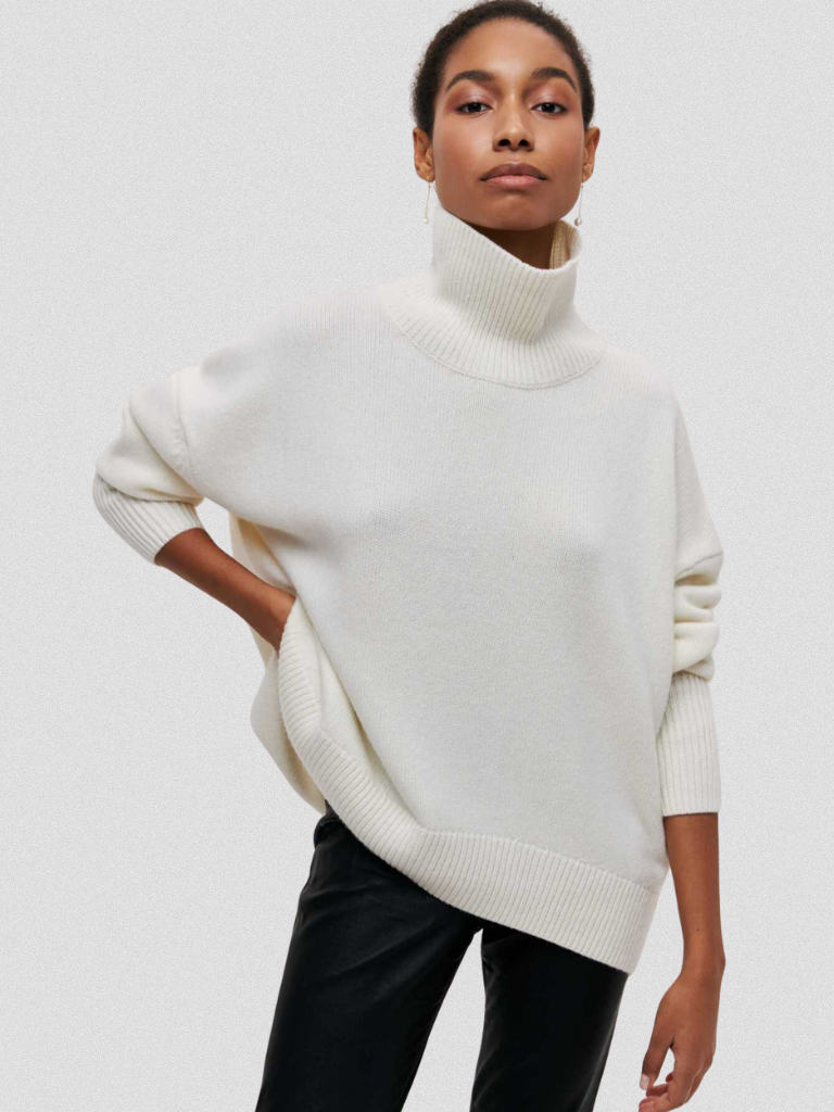 ELENA Haut Col Tricot