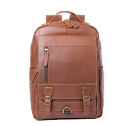 Jason - Sac à dos en cuir tan premium