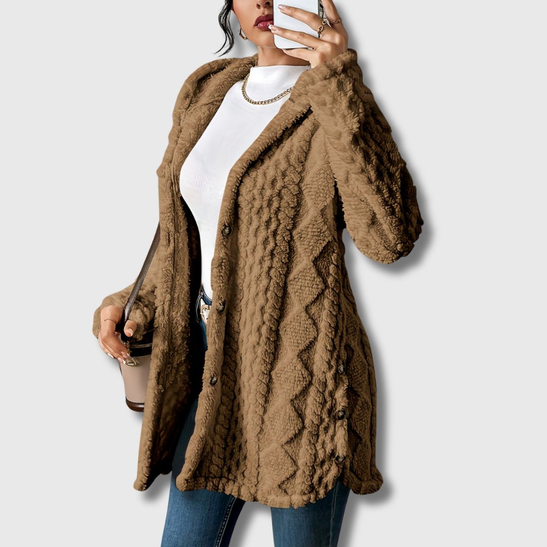Élodie | Manteau élégant à capuche