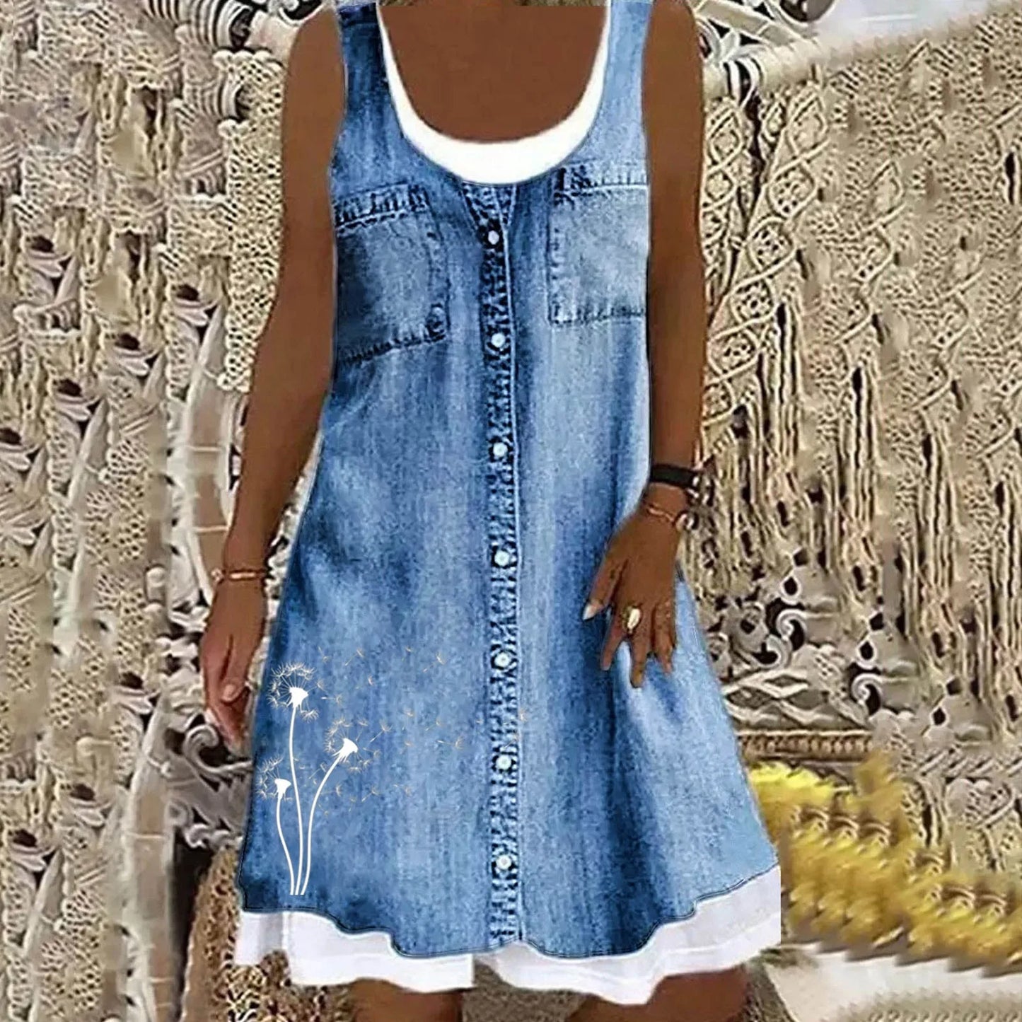 Luca™ | Robe en Jean Douce et Élégante