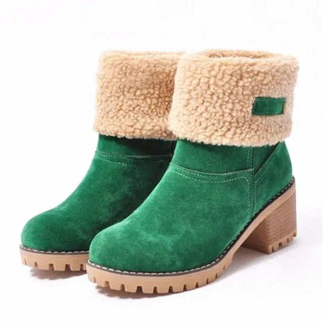 La Maison Élise® | Mi-Mollet en Laine Bottes