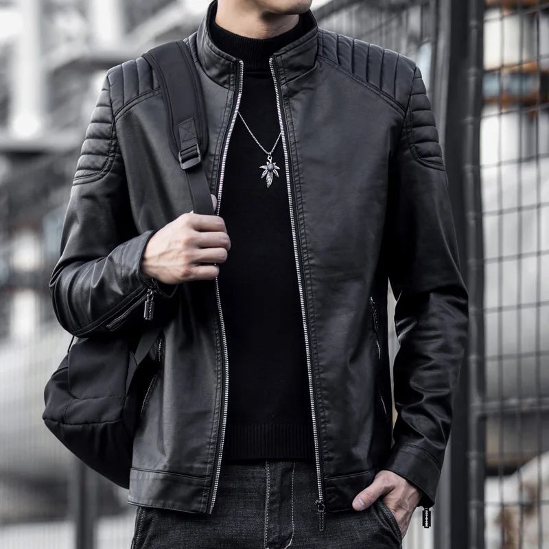 Alexandre | Veste Motard en Similicuir pour Homme