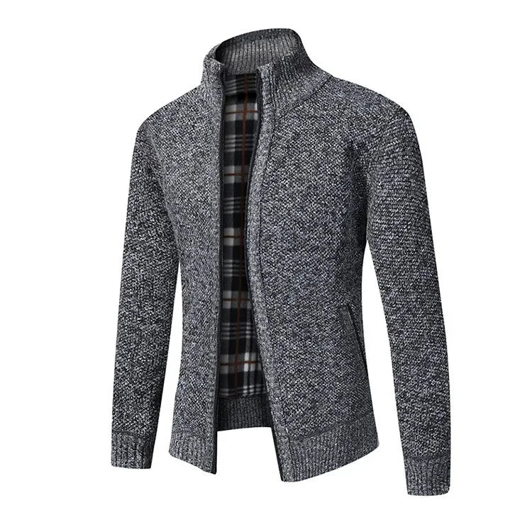 Jean: Pull en Tricot Épais, Col Montant, Slim Fit, Confort Optimal pour l'Automne Hiver, Grande Taille Disponible